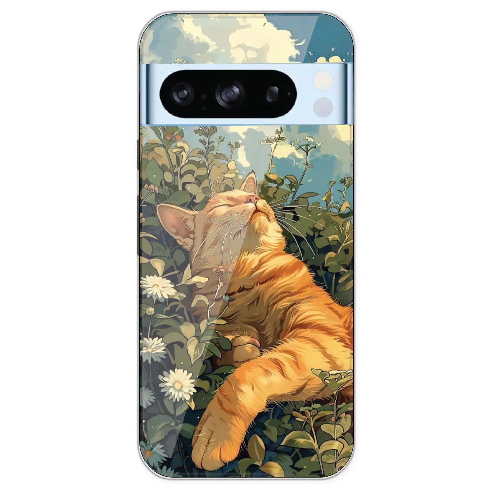 Garfield Sleeping - Printed Silicone Case For Google Pixel 8 Pro