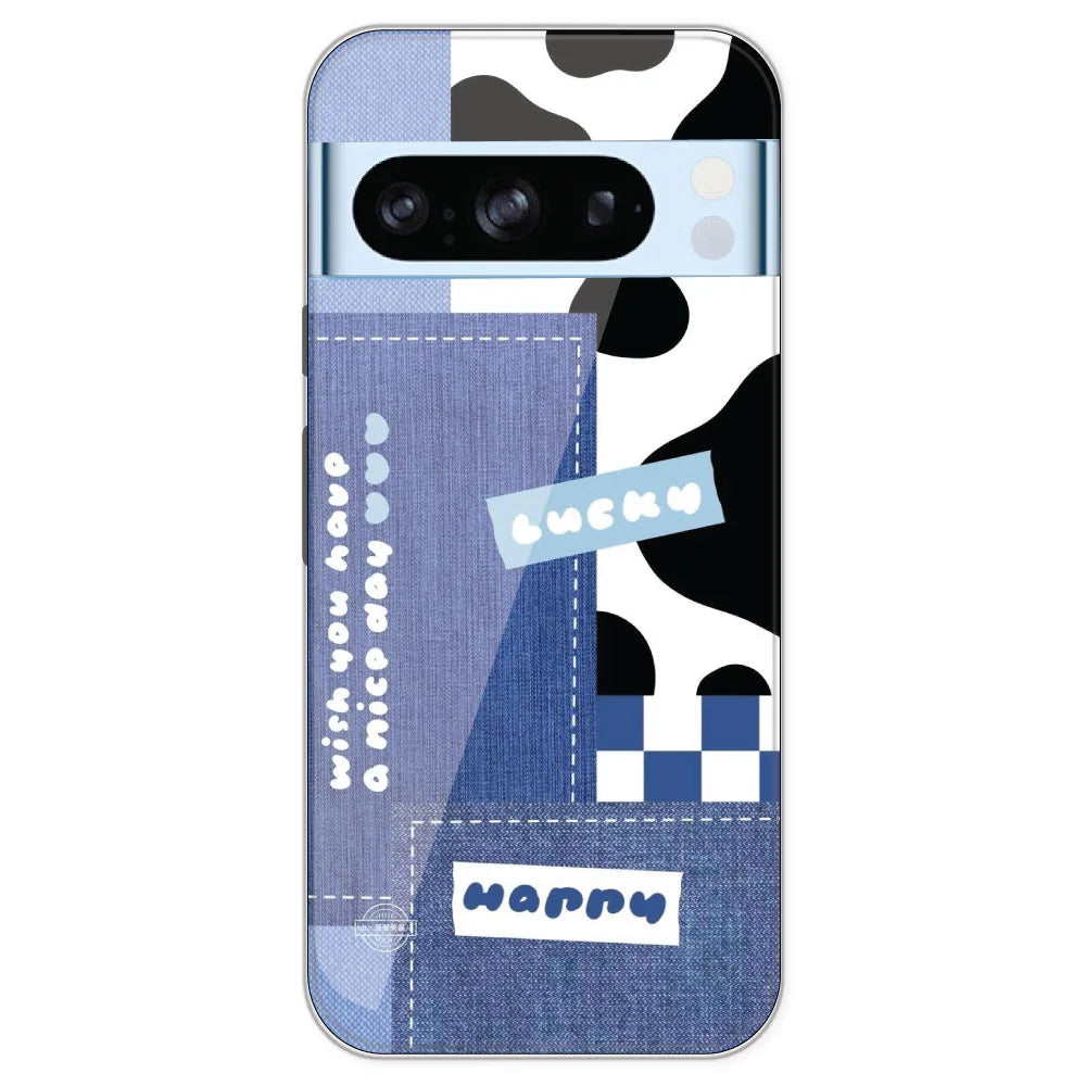 Cow Print Collage - Printed Silicone Case For Google Pixel 8 Pro
