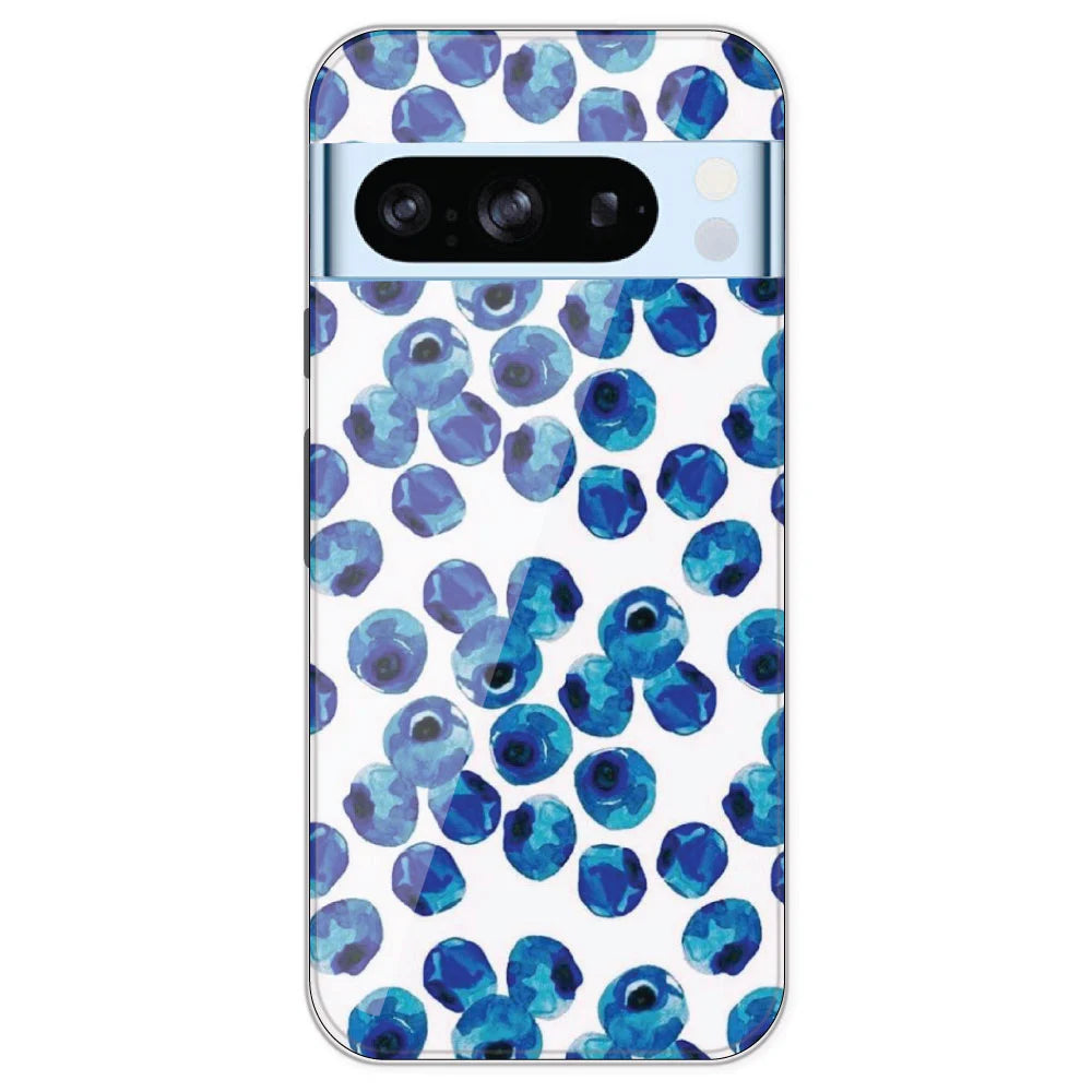Blueberries - Printed Silicone Case For Google Pixel 8 Pro