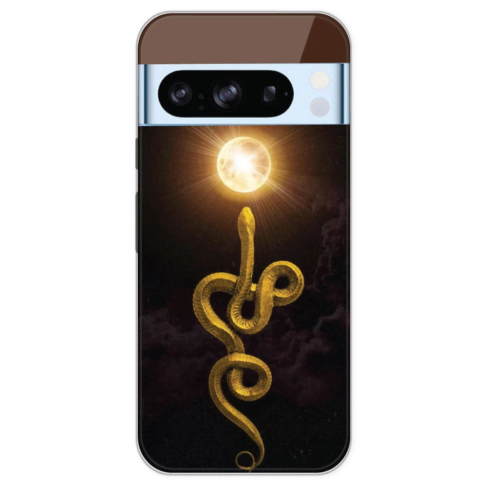 Golden Serpent - Printed Silicone Case For Google Pixel 8 Pro