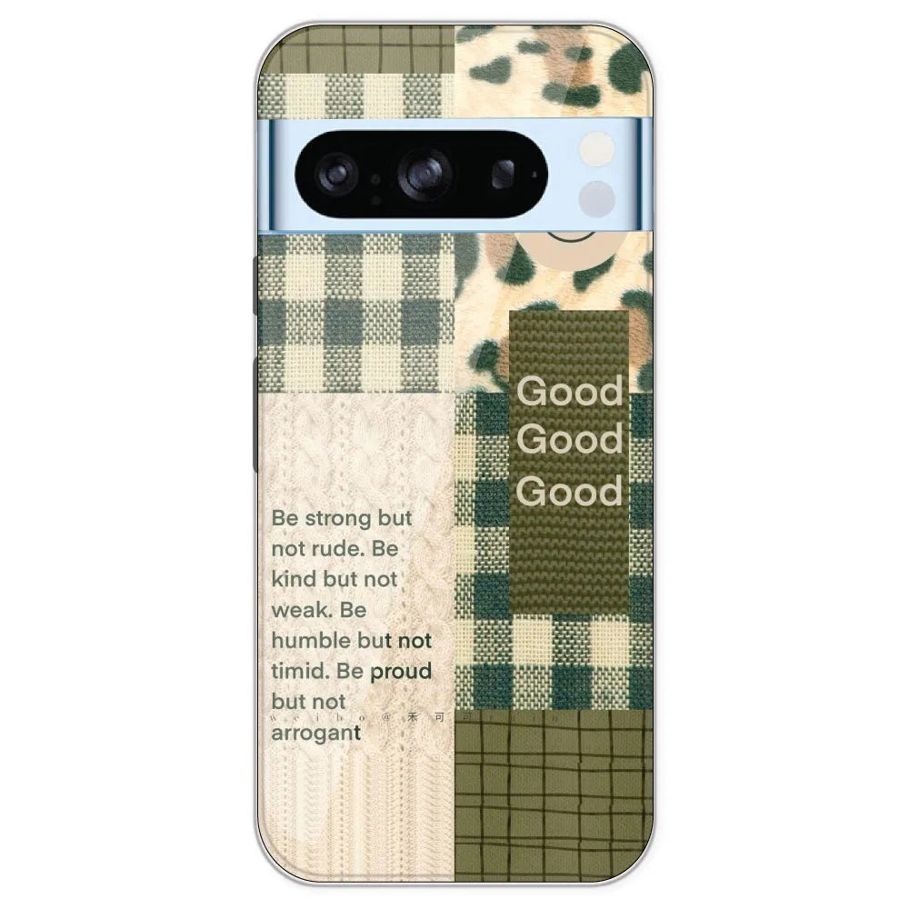 Patchwork Positivity - Printed Silicone Case For Google Pixel 8 Pro