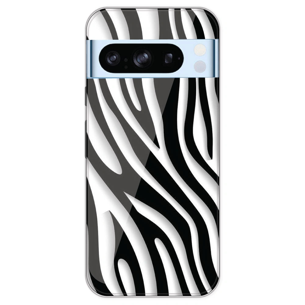 Zebra Print - Printed Silicone Case For Google Pixel 8 Pro