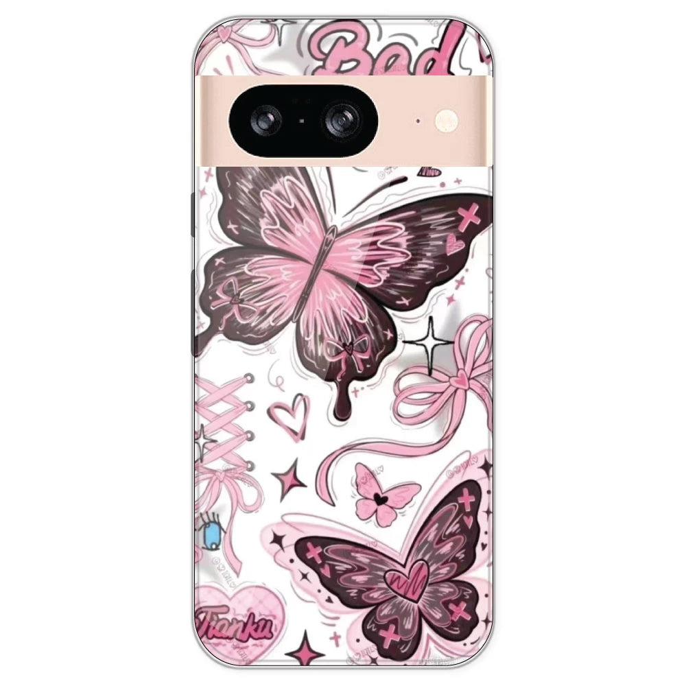 Bad Girl Butterfly - Printed Silicone Case For Google Pixel 8