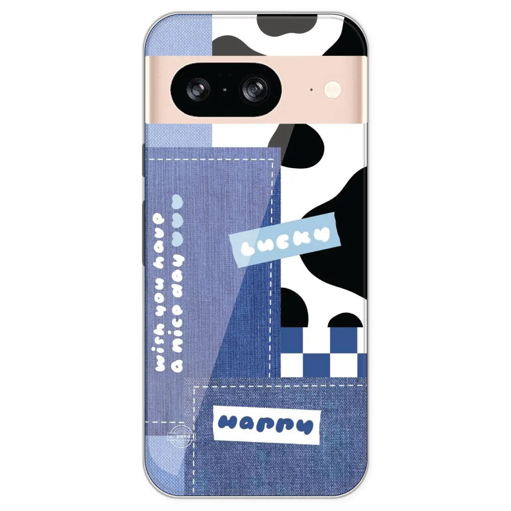 Cow Print Collage - Printed Silicone Case For Google Pixel 8