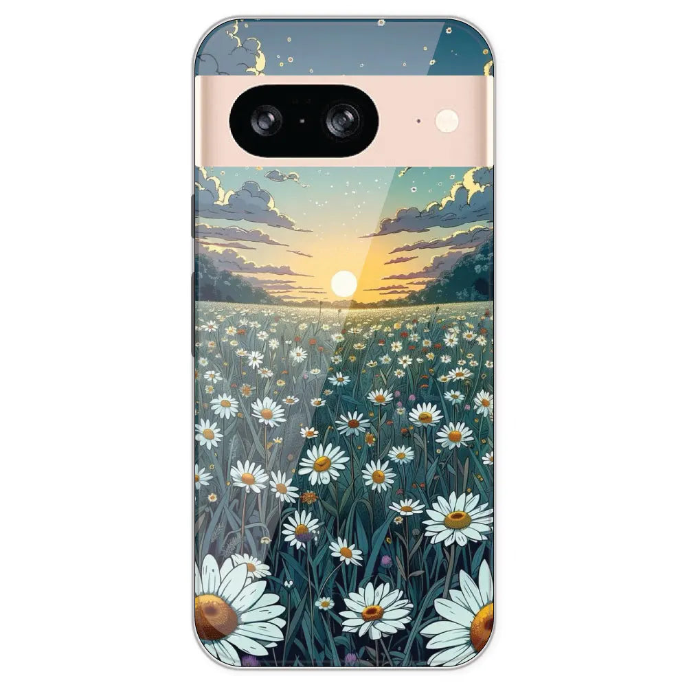 Daisy Sunset - Printed Silicone Case For Google Pixel 8
