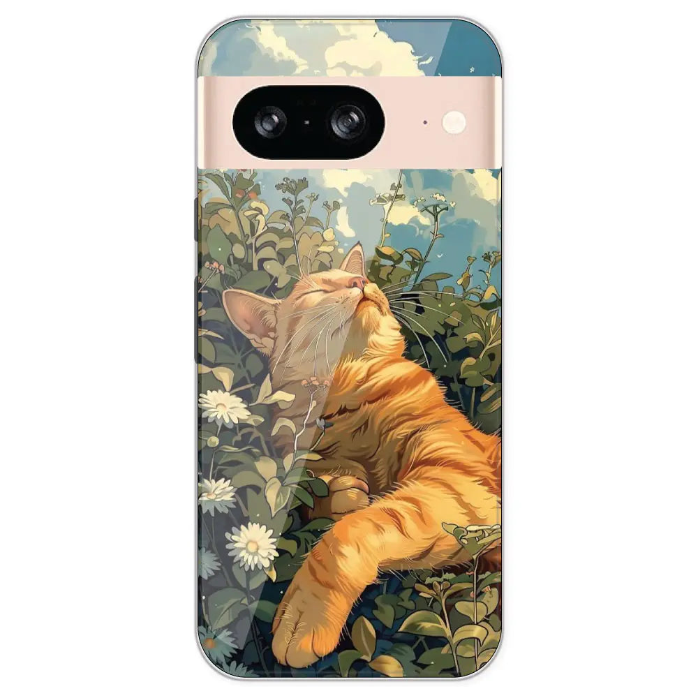 Garfield Sleeping - Printed Silicone Case For Google Pixel 8