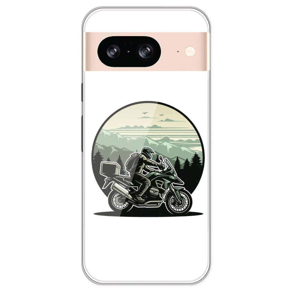 Biker - Printed Silicone Case For Google Pixel 8