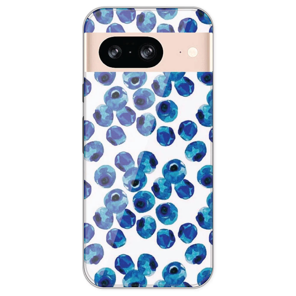 Blueberries - Printed Silicone Case For Google Pixel 8