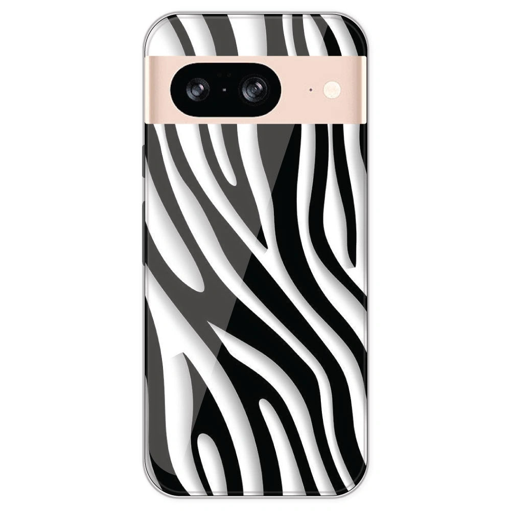 Zebra Print - Printed Silicone Case For Google Pixel 8