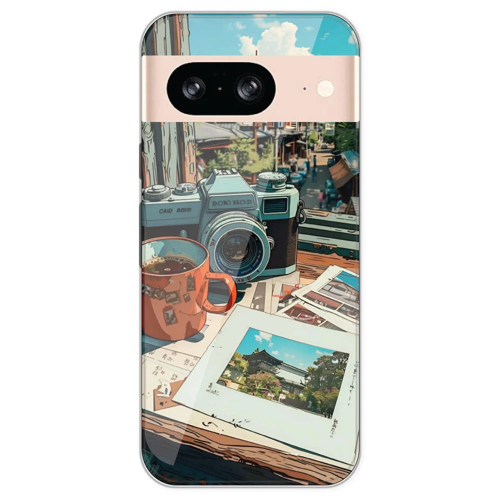 Vintage Camera - Printed Silicone Case For Google Pixel 8