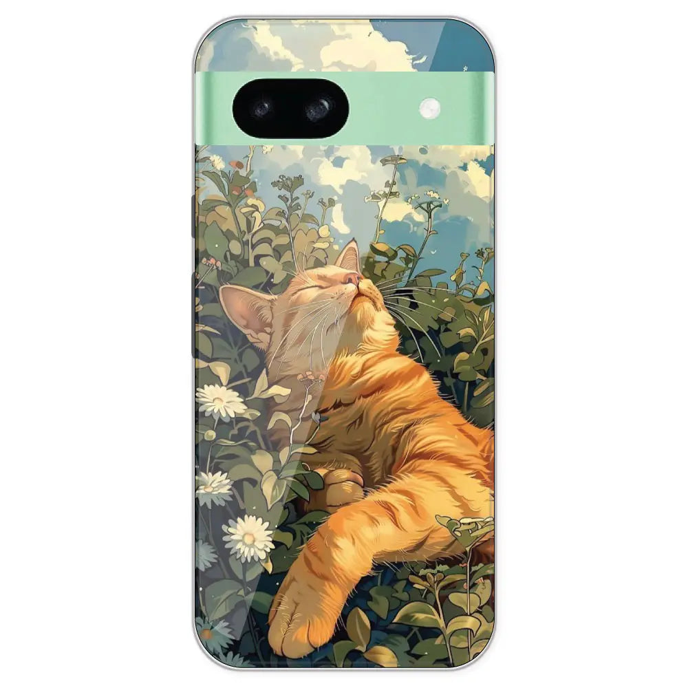 Garfield Sleeping - Printed Silicone Case For Google Pixel 8A