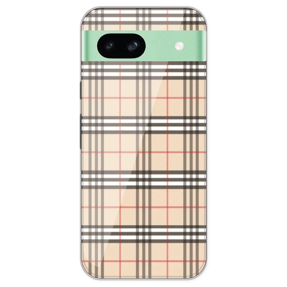 Yellow Checks - Printed Silicone Case For Google Pixel 8A
