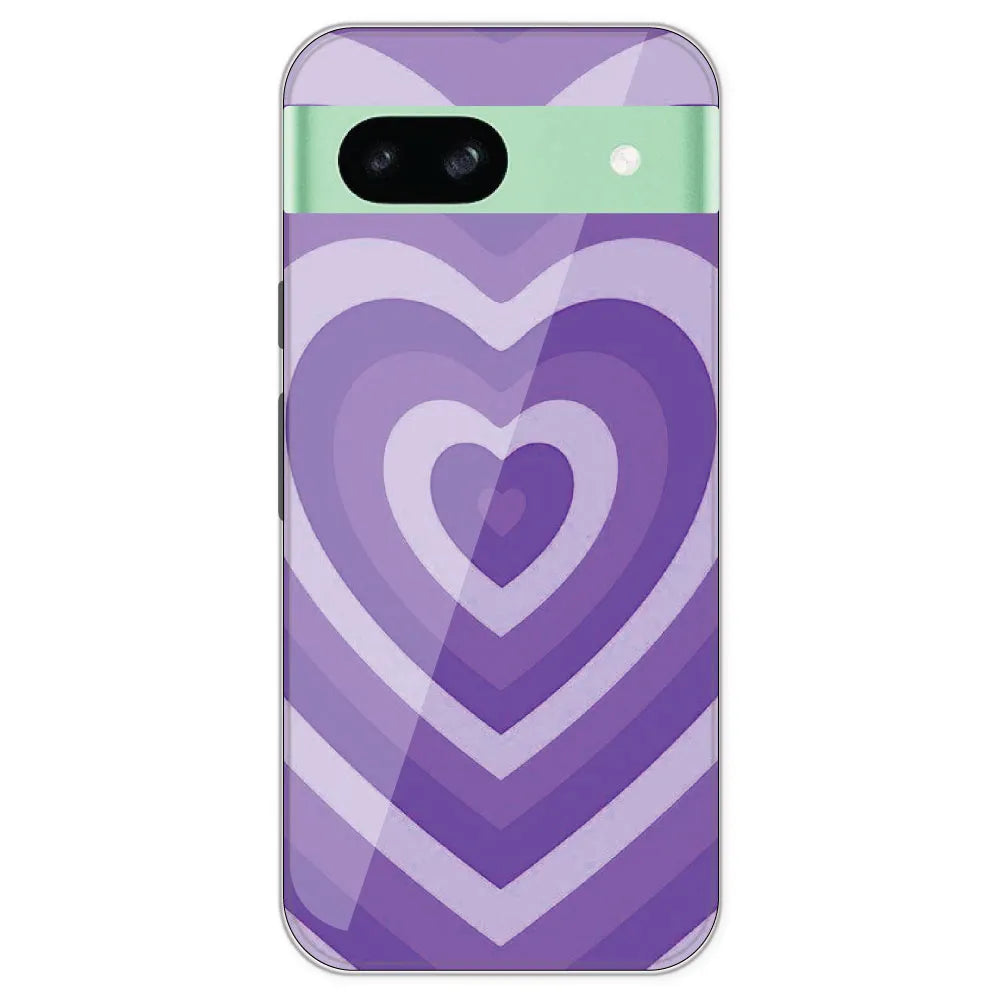 Purple Hearts - Printed Silicone Case For Google Pixel 8A