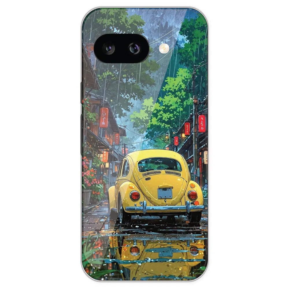 Yellow Bettle - Printed Silicone Case For Google Pixel 9A
