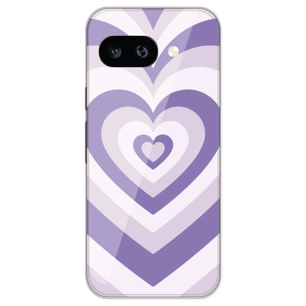 Dark Purple Hearts - Printed Silicone Case For Google Pixel 9A