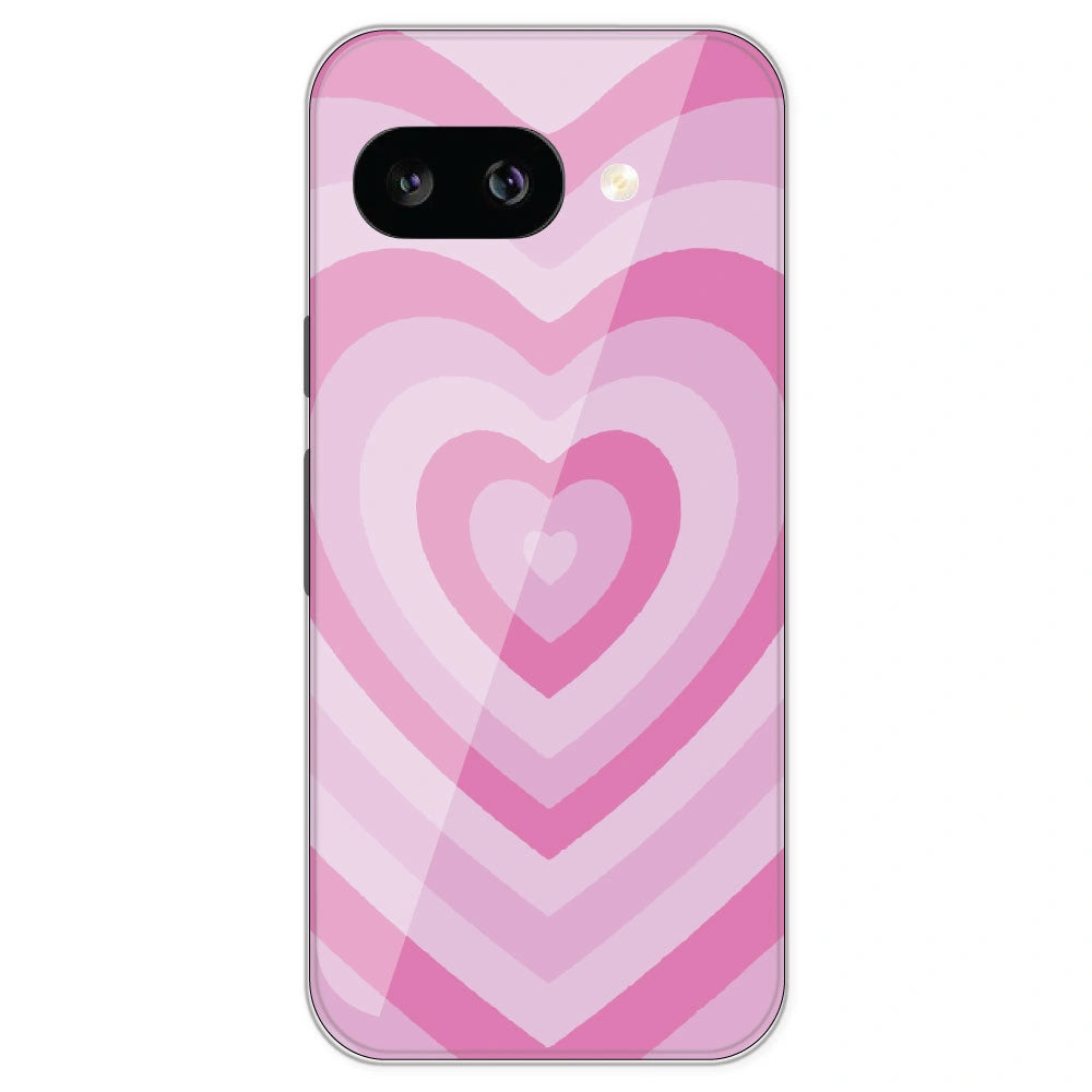Pink Hearts - Printed Silicone Case For Google Pixel 9A