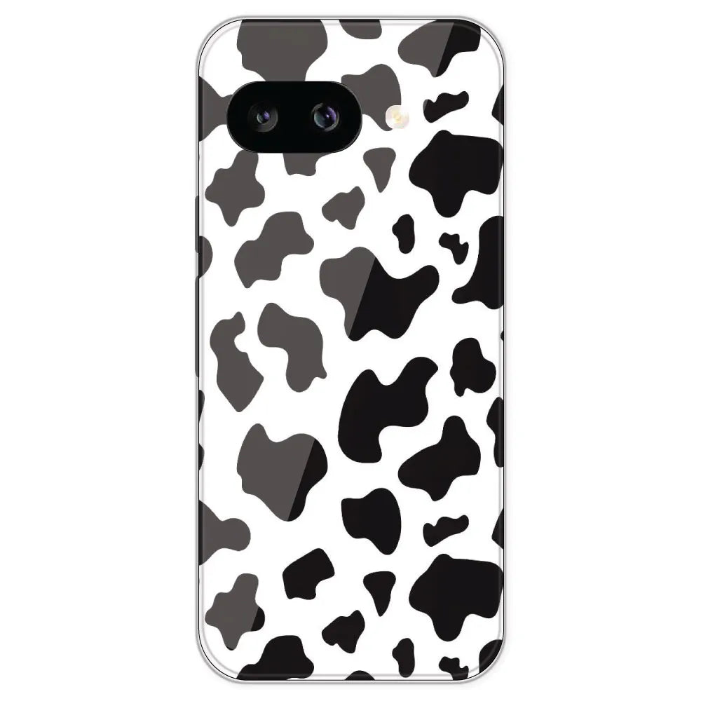 Cow Print - Clear Printed Silicone Case For Google Pixel 9A