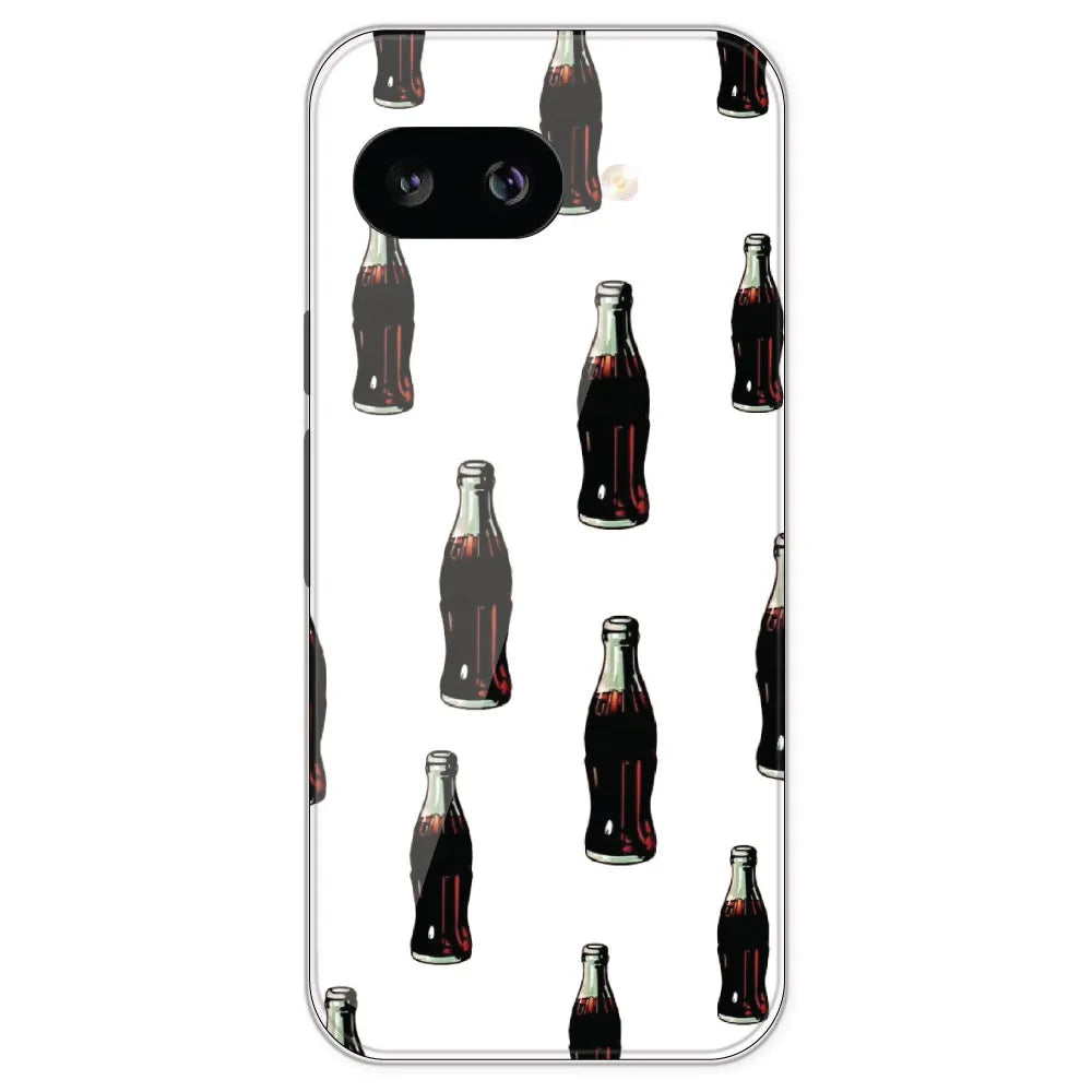 Soft Drinks - Clear Printed Silicone Case For Google Pixel 9A