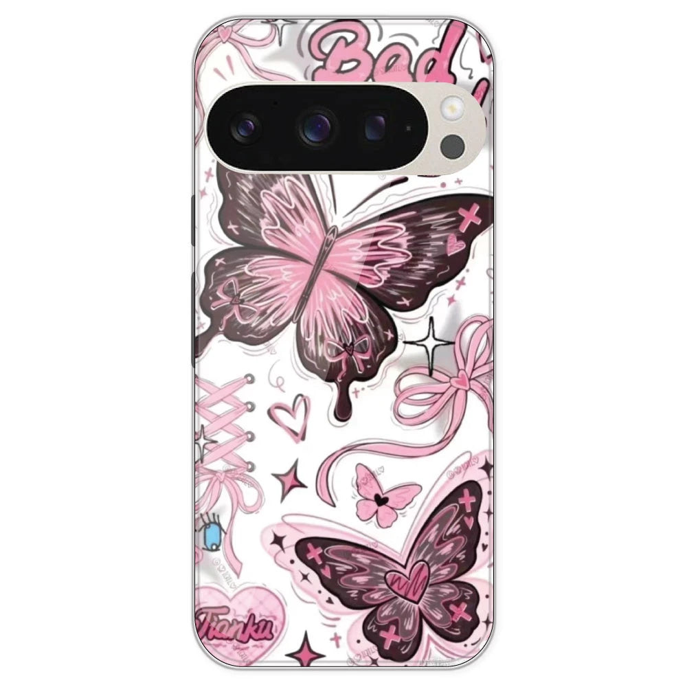 Bad Girl Butterfly - Printed Silicone Case For Google Pixel 9 Pro