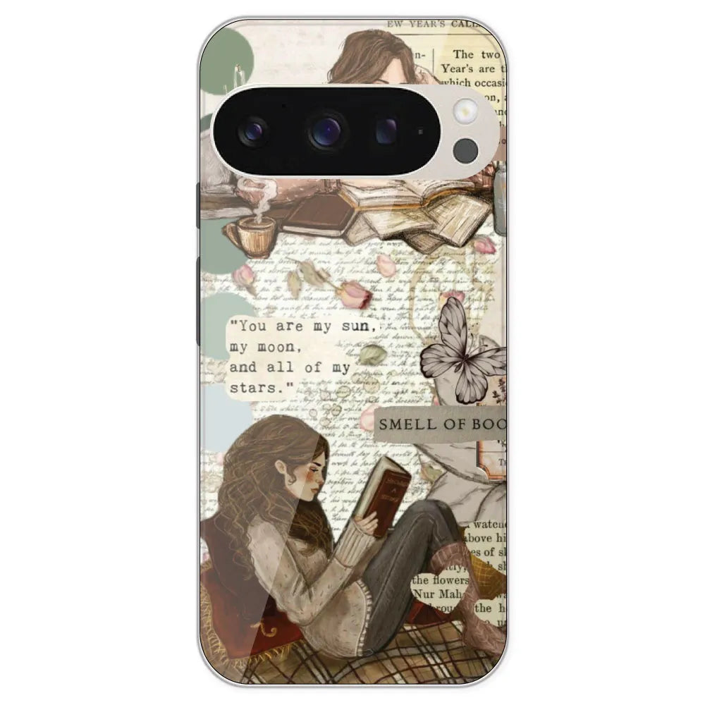 Book Collage - Printed Silicone Case For Google Pixel 9 Pro