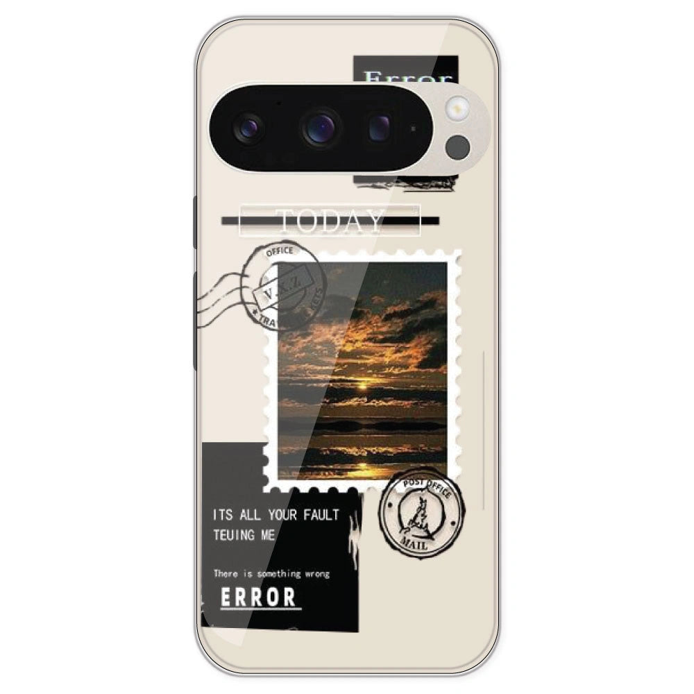 Post Card - Printed Silicone Case For Google Pixel 9 Pro