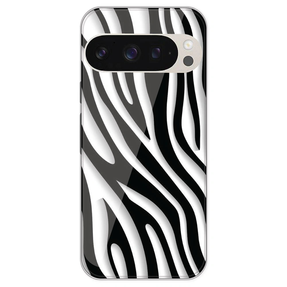 Zebra Print - Printed Silicone Case For Google Pixel 9 Pro