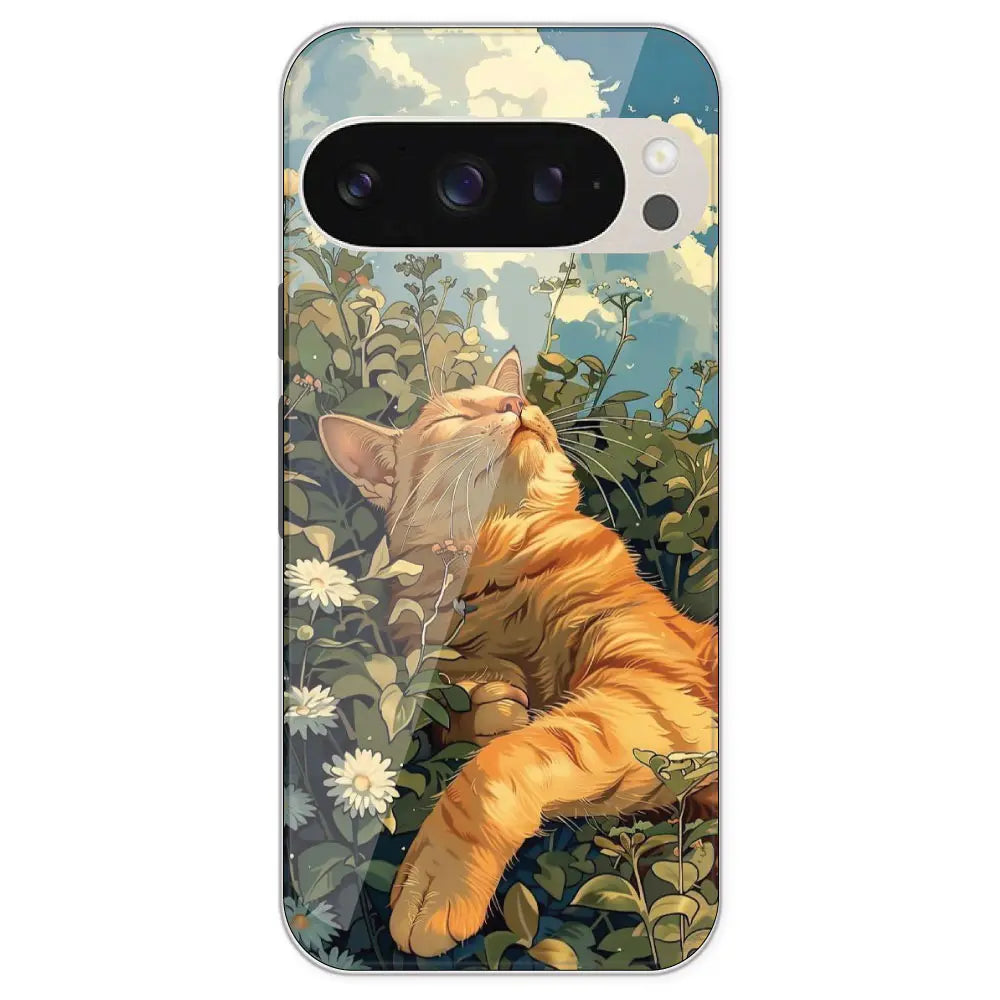Garfield Sleeping - Printed Silicone Case For Google Pixel 9 Pro