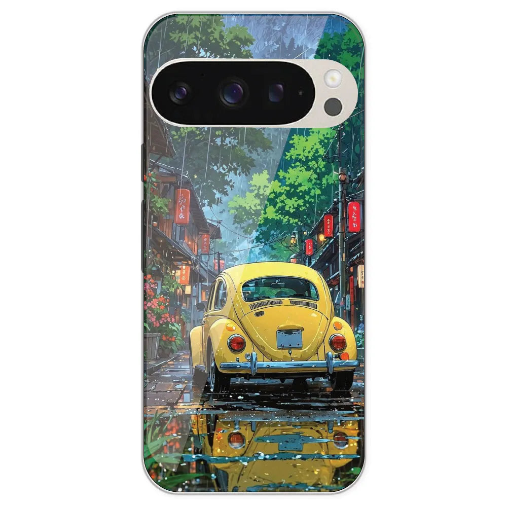 Yellow Bettle - Printed Silicone Case For Google Pixel 9 Pro
