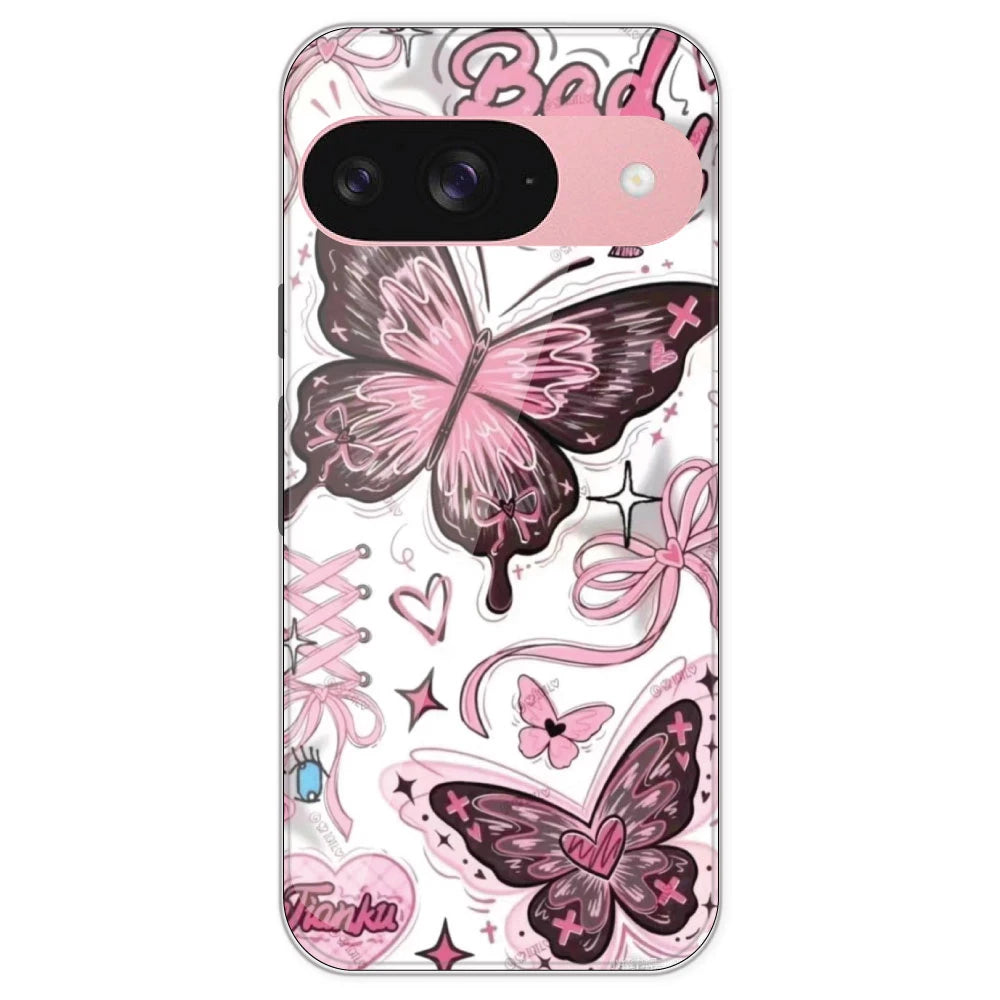 Bad Girl Butterfly - Printed Silicone Case For Google Pixel 9