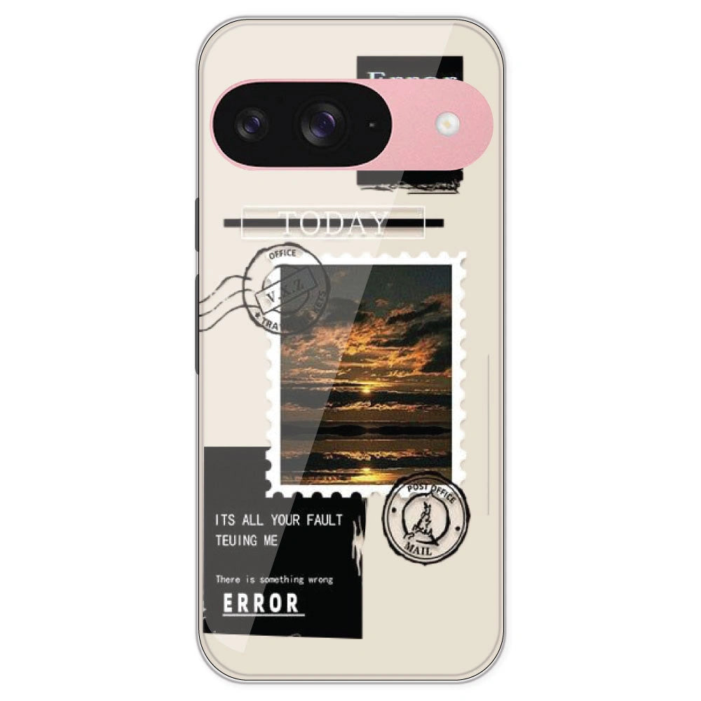 Post Card - Printed Silicone Case For Google Pixel 9