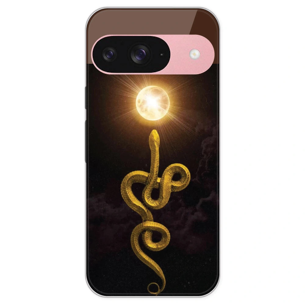Golden Serpent - Printed Silicone Case For Google Pixel 9
