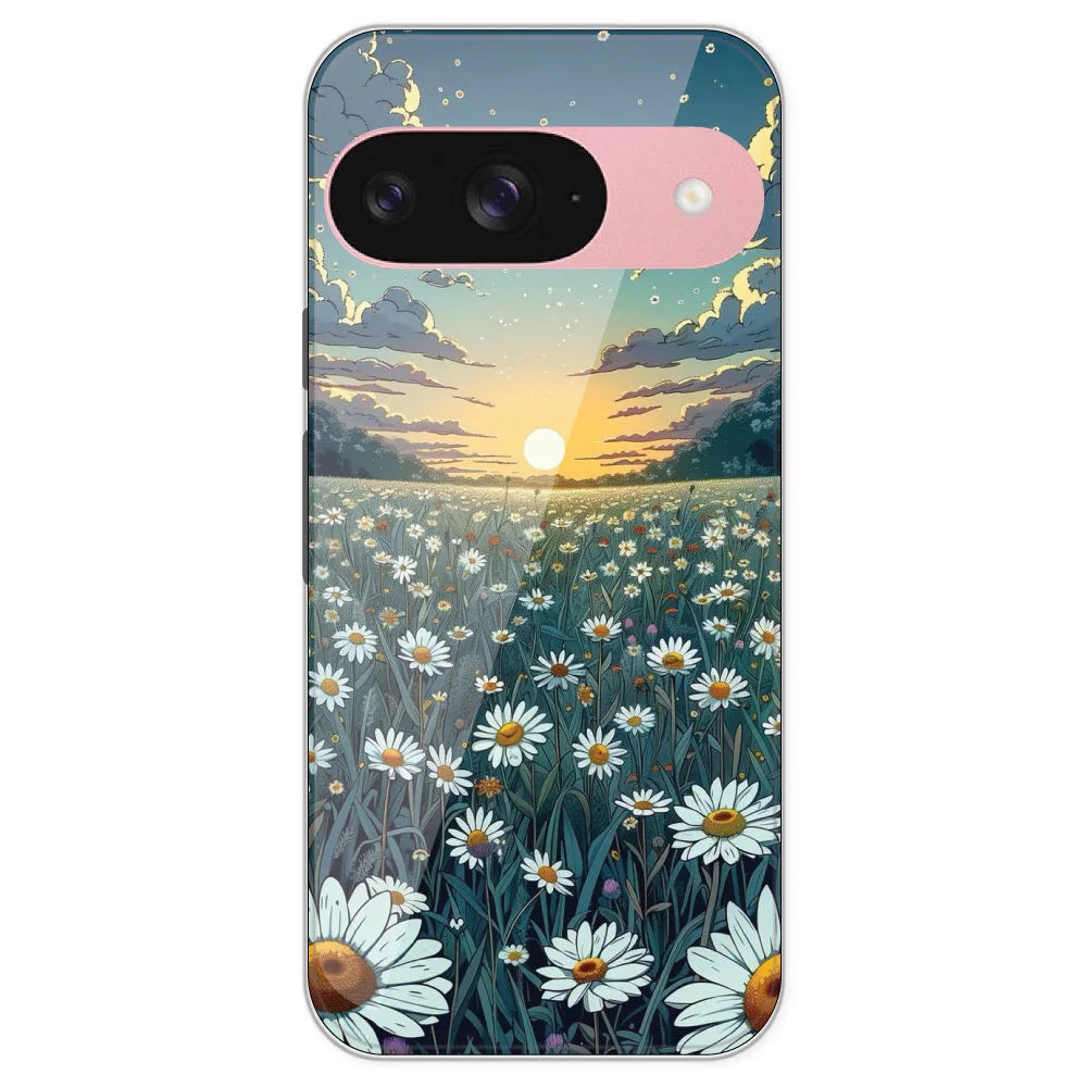 Daisy Sunset - Printed Silicone Case For Google Pixel 9