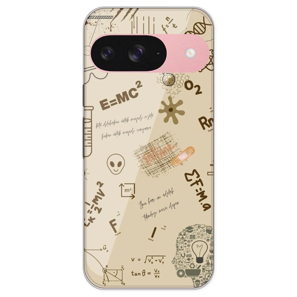 Physics Collage - Printed Silicone Case For Google Pixel 9