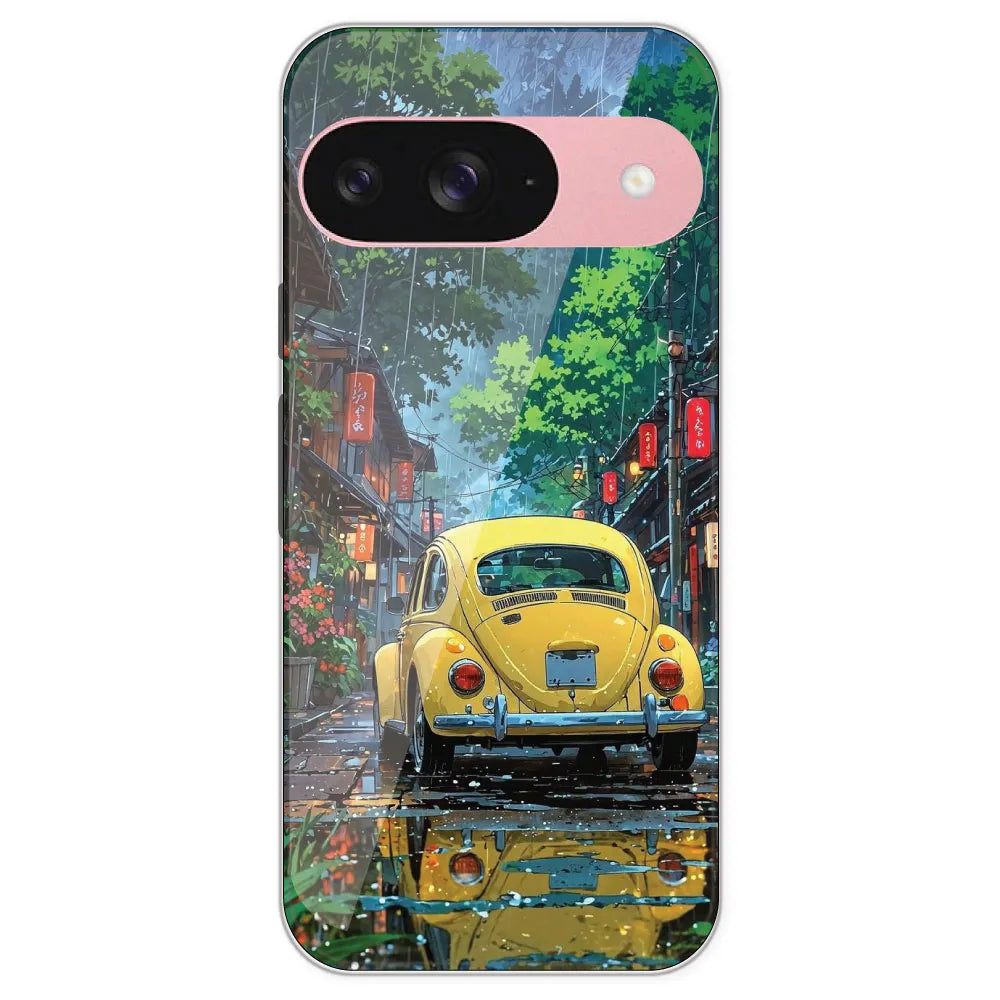 Yellow Bettle - Printed Silicone Case For Google Pixel 9