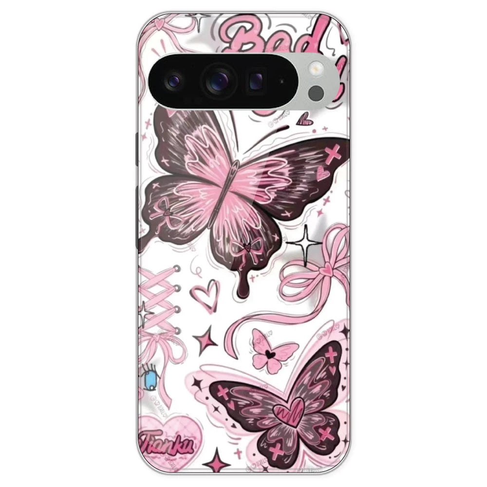 Bad Girl Butterfly - Printed Silicone Case For Google Pixel 9 Pro XL