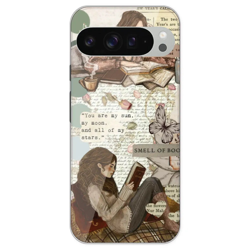 Book Collage - Printed Silicone Case For Google Pixel 9 Pro XL