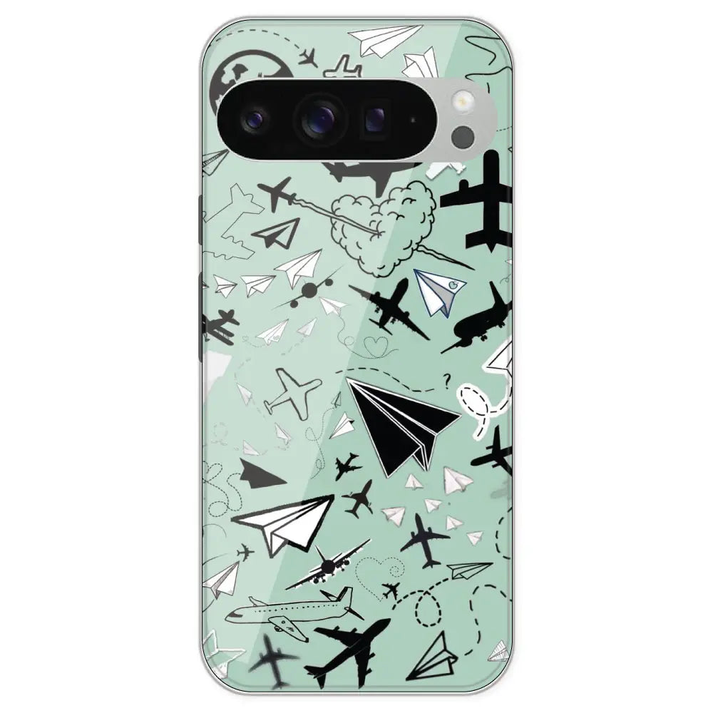 Planes - Printed Silicone Case For Google Pixel 9 Pro Max