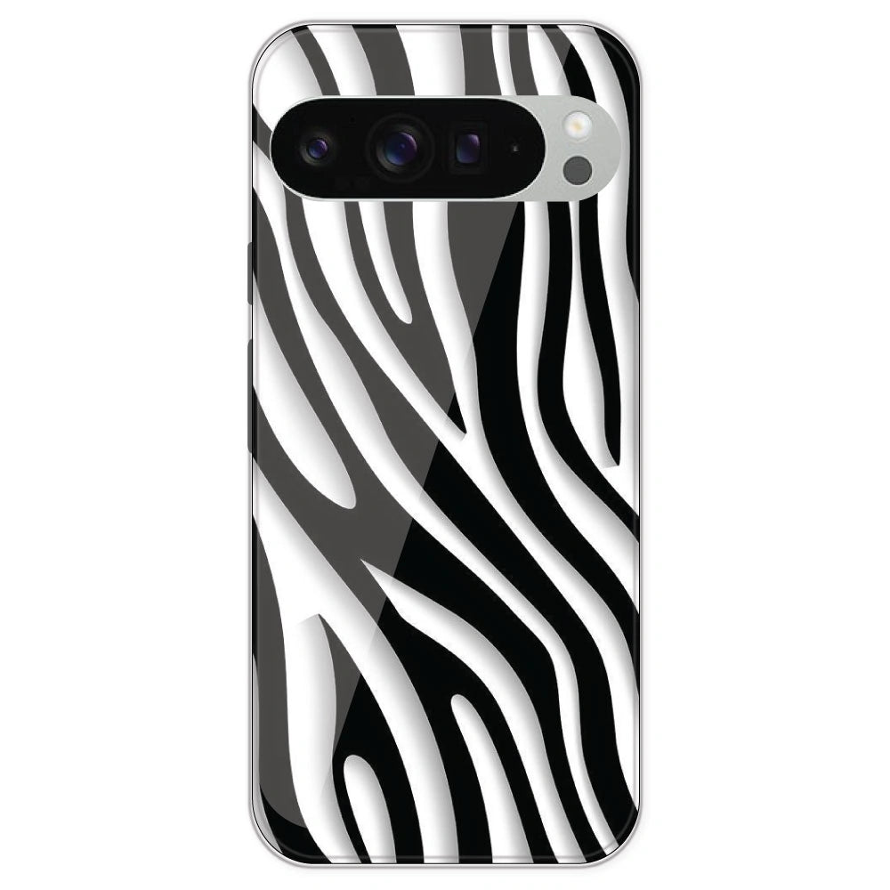 Zebra Print - Printed Silicone Case For Google Pixel 9 Pro XL