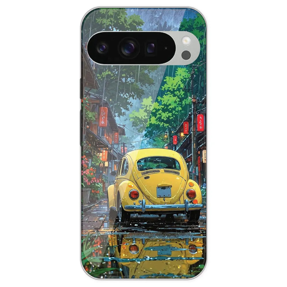 Yellow Bettle - Printed Silicone Case For Google Pixel 9 Pro XL