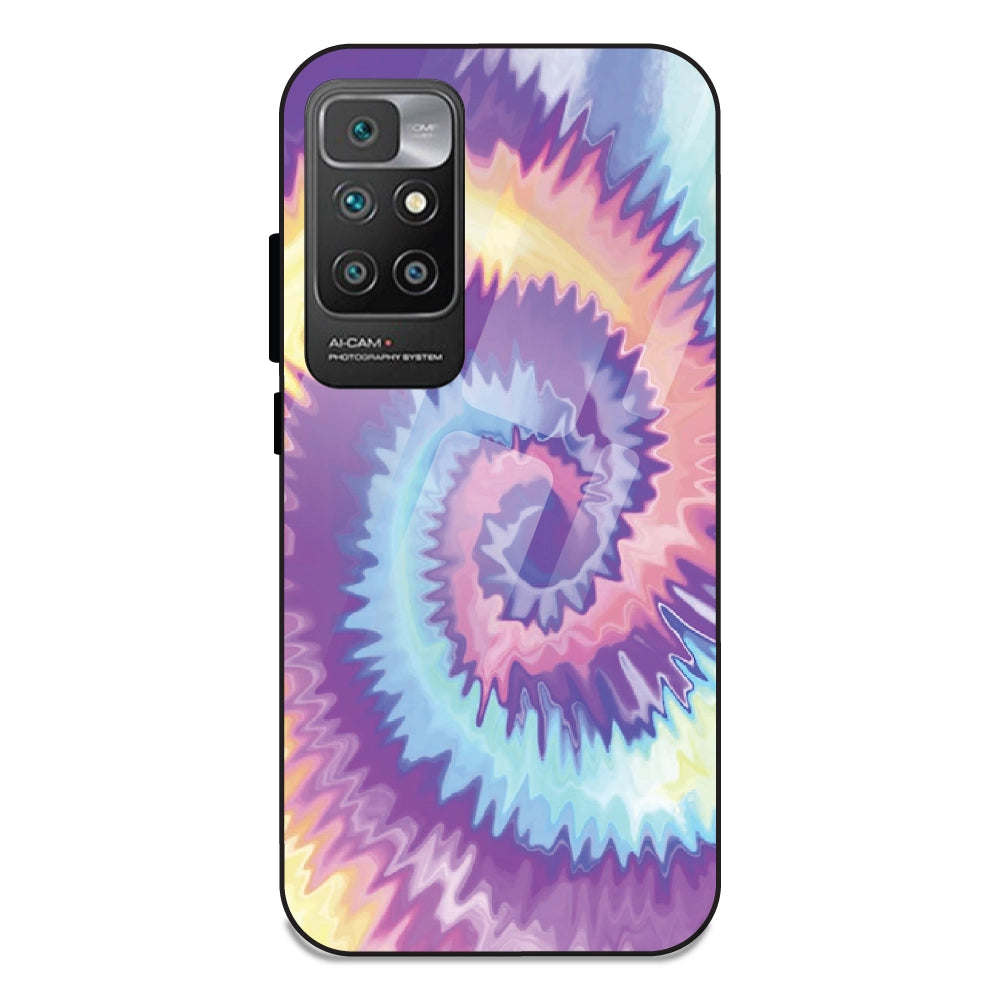 Unicorn Tie Dye - Glass Case For Redmi 10 Prime