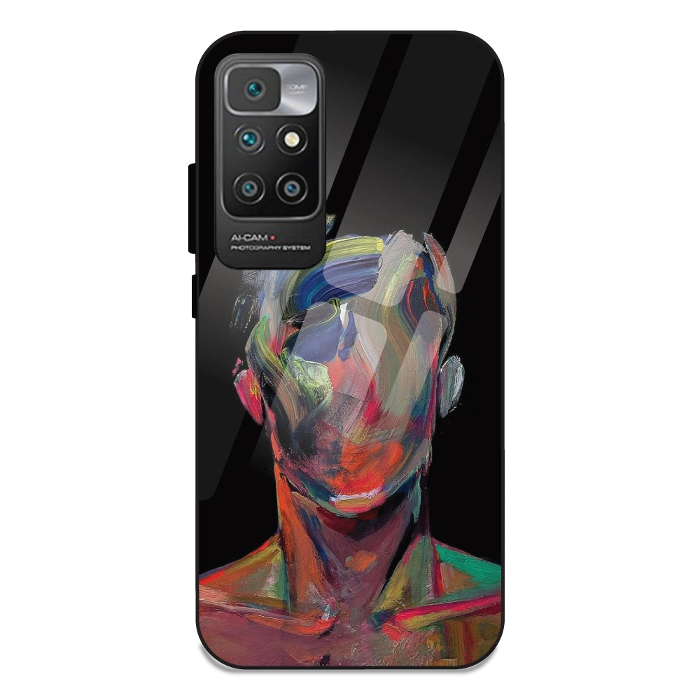 Face Oil Painting - Glass Cases For Redmi 10 Prime