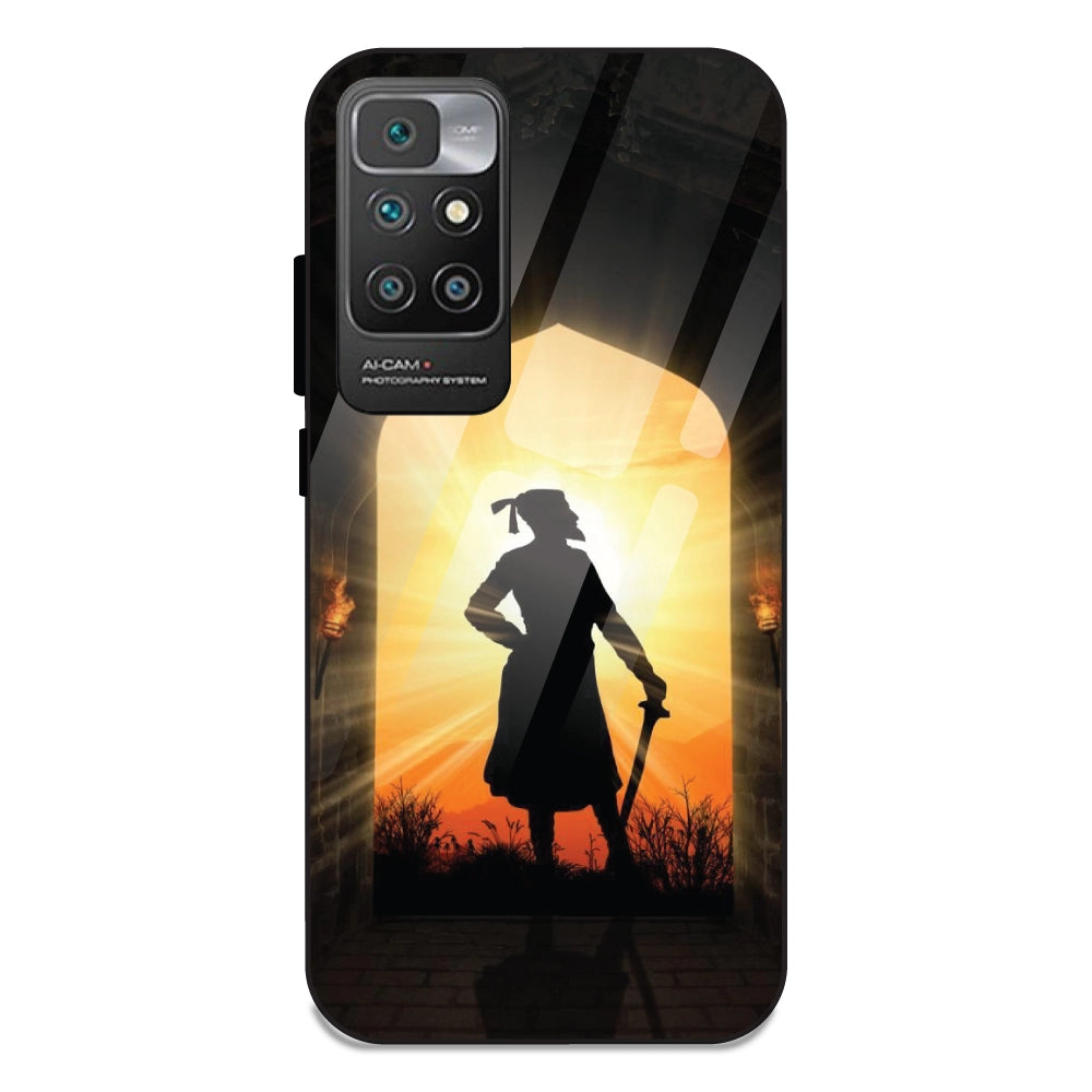Shivaji Maharaj - Glass Cases For Redmi 10 Prime