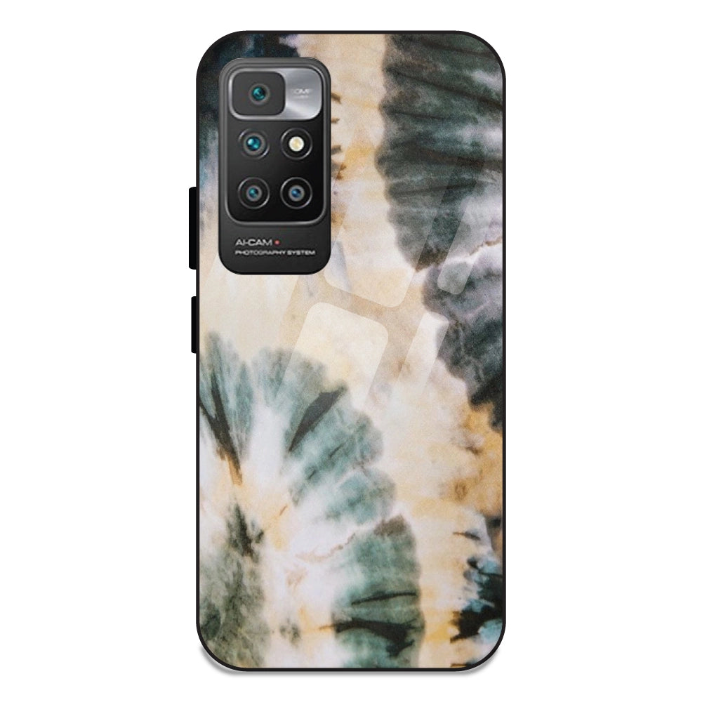 Black And Gold Tie Dye For Redmi 10 Prime
