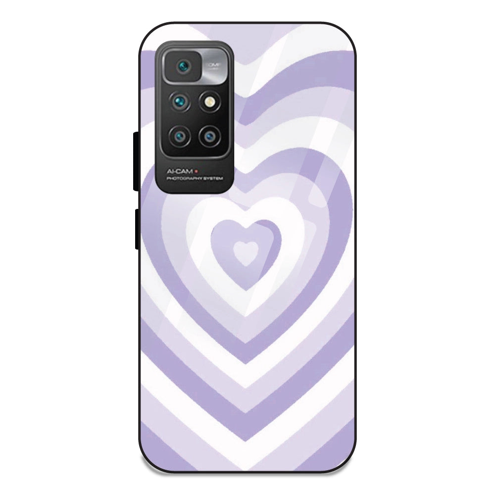 Blue Hearts - Glass Case For Redmi-10-Prime