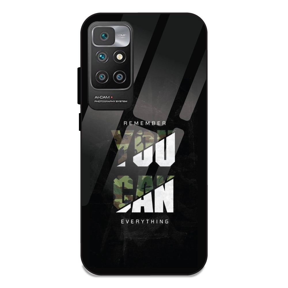 You Can Do Everything - Glass Cases For Redmi 10 Prime