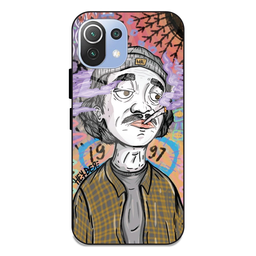 A Smoking Potrait - Glass Cases For Redmi 11 Lite NE 5G