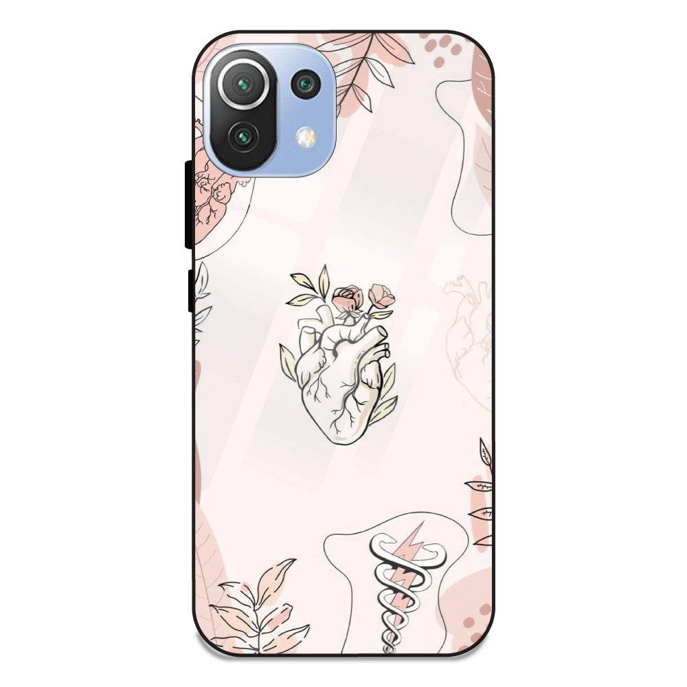 Hearts And Flowers - Glass Cases For Redmi 11 Lite NE 5G