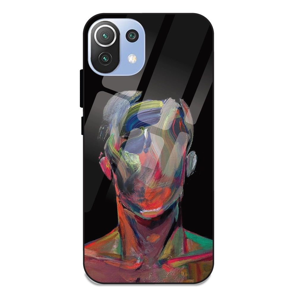 Face Oil Painting - Glass Cases For Redmi 11 Lite NE 5G