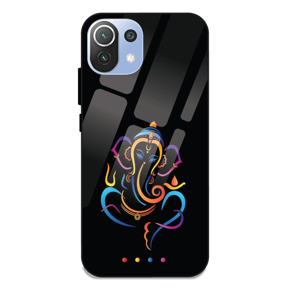 Lord Ganpati - Glass Cases For Redmi 11 Lite