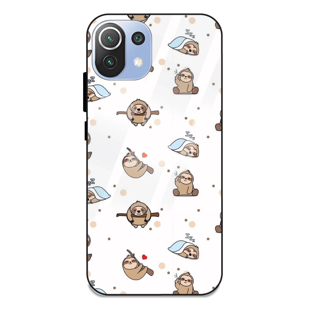 Sloths - Glass Cases For Redmi 11 Lite